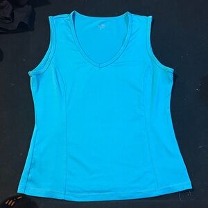 Vibrant Turquoise Sleeveless Tank Top